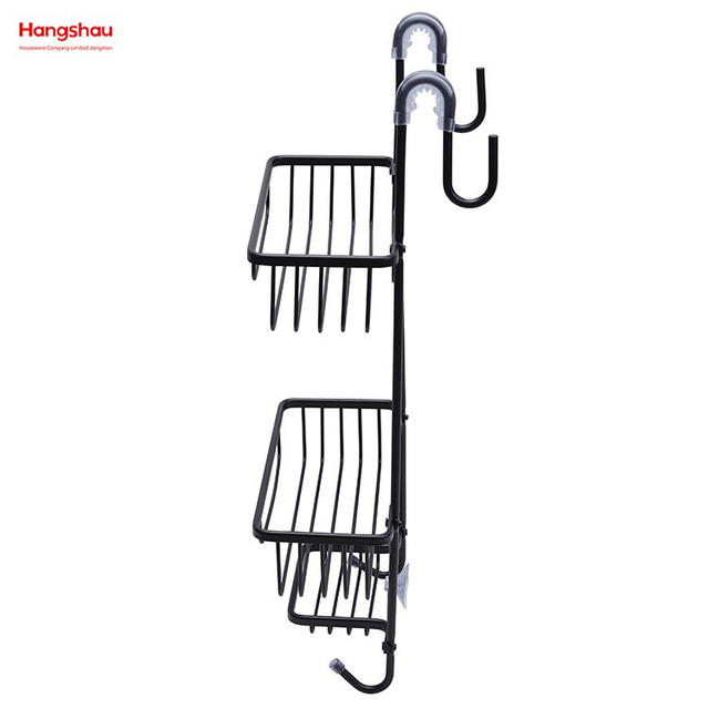 3 Layer Wall Mounted Hanging Basket Bathroom Aluminum Hanger Wall Mounted Bathroom Accessories Shower Caddy In Aluminum Bathroom Shelf Anti-rust Durable