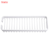 White Rectangular Shape Aluminium Bathroom Corner Rack With Metal Shower Caddy Bath Storage Rack Wall Shelf Wall Mounted Bracket