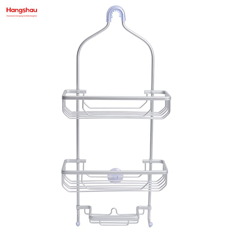 Bathroom Accessories Shower Caddy In Aluminum Bathroom Shelf Anti-rust Durable Bathroom Aluminum Hanger Wall Mounted Hanging Basket Wall Mounted 