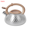 Simulation Wooden Handle Painting Stainless Steel Wholesale Custom Arabic Camping Hotel Stove Top Pour Over Pot Hot Water Coffee Whistling Tea Kettle