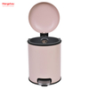 5L Galvanized Steel Round Garbage Trash Bin For Kitchen Waste Office Trash Can Colorful Silent Closing Foot Pedal Dustbin