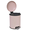 5L Galvanized Steel Round Garbage Trash Bin For Kitchen Waste Office Trash Can Colorful Silent Closing Foot Pedal Dustbin