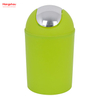 5L Plastic Round Swing-Top Trash Can Household Trash Can Push-Door Trash Can Ball-Top Trash Can