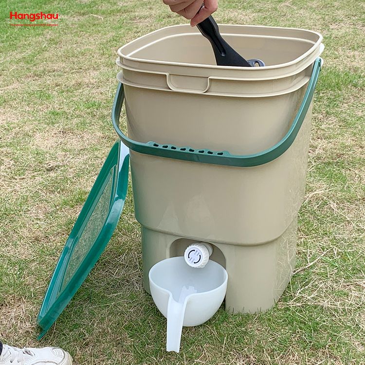 Biodegradable Compost Bins Household 15L Compost Bucket Bokashi Plastic ...