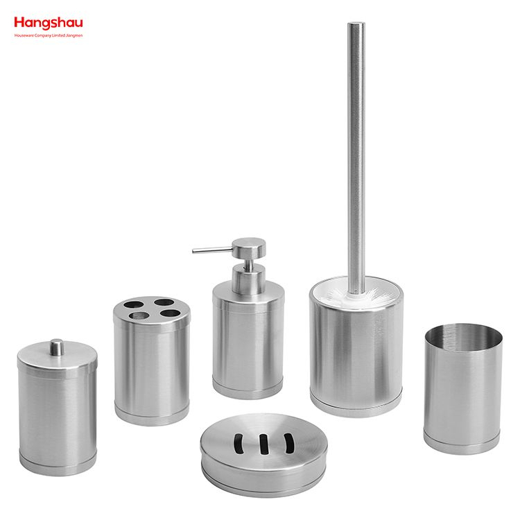 Stainless Steel Complete Bathroom Set Bathroom Accessories Luxury Bathroom Lotion Bottle Dispenser Foam Pump Soap Bottle Bathroom Accessories Set