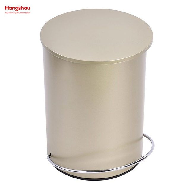 3L Simple Dustbin Garbage Can Bathroom Trash Can Household Plastic Foot Pedal Dust Bins Patent Design Pedal Waste Bin For Indoor Trash Can 