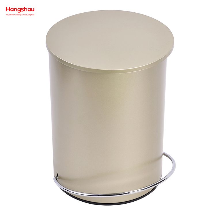 3L Simple Dustbin Garbage Can Bathroom Trash Can Household Plastic Foot Pedal Dust Bins Patent Design Pedal Waste Bin For Indoor Trash Can 