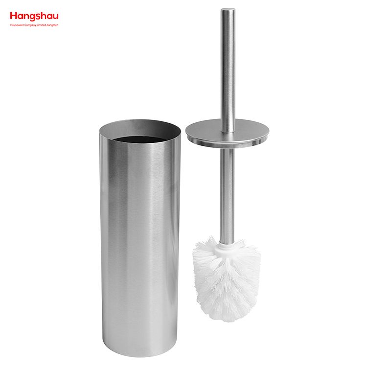 Household Bathroom Stainless Steel 304# Toilet Brush Holder Matte Toilet Cleaning Brush Holder Wc Clean Brush Holder