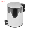 5L Household Kitchen Waste Bins Bathroom Pedal Bin Stainless Steel Trash Can