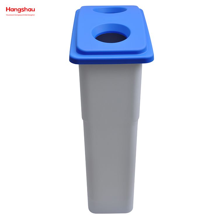 90L Double Hole Bin Park Garbage Bin Large Plastic Garbage Bin Outdoor ...