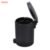 5L Round Powder Coating Household Pedal Waste Bin Dust Bins For Indoor Trash Can Bathroom Trash Can Metal Morden Style Dustbin Garbage Can PU PP