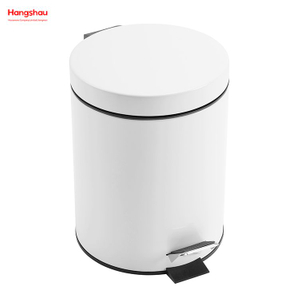 5L Household Metal Powder Coating Pedal Waste Bin Dust Bins For Indoor Trash Can Morden Style Dustbin Garbage Can Plastic Bathroom Trash Can 