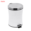 5L Bathroom Powder Coating Household Pedal Waste Bin Metal Trash Can For Indoor Trash Can Morden Style Dustbin Garbage Can Dust Bins