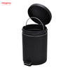 5L Round Metal Morden Style Dustbin Garbage Can PU PP Powder Coating Household Pedal Waste Bin Dust Bins For Indoor Trash Can Bathroom Trash Can 