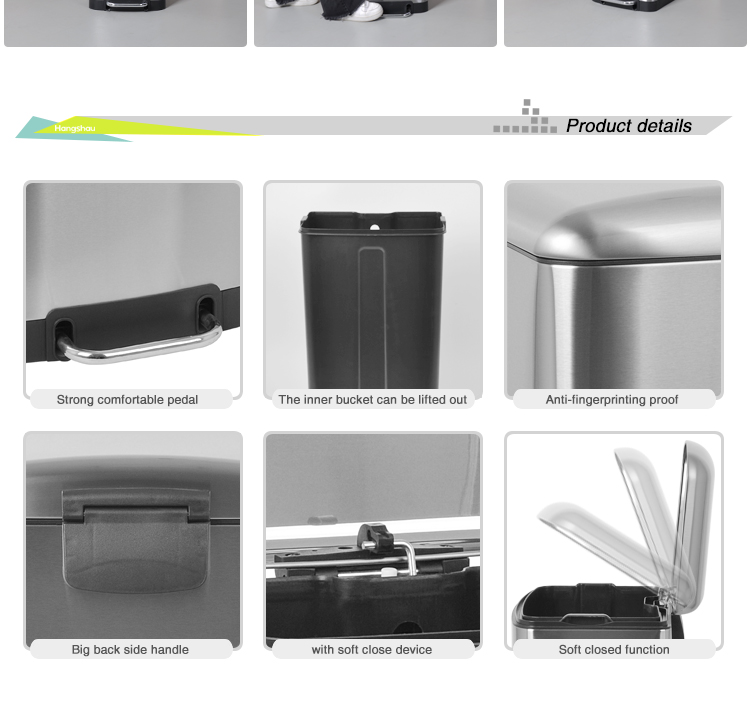 Stainless Steel Trash Bin