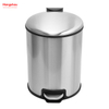 8L Household Bathroom Inner Bucket Trash Bin with Step Pedal Office And Kitchen Use Waste Bins Genre Dustbin Garbage Can Stainless Steel Round Pedal Bin with Soft Close Device 