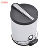 5L Polish Kitchen Waste Bins Bathroom Household Stainless Steel Trash Can Mirror Reflection Polishing Round Pedal Bin 
