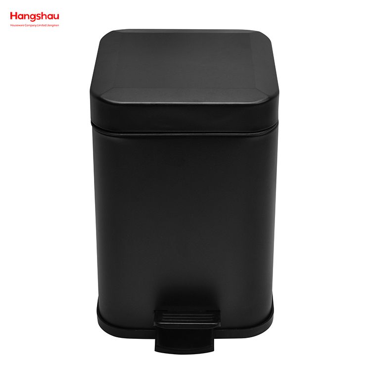 Bathroom/bedroom/office 3L Stainless Steel Square Pedal Bin with Soft Close Device High Quality Trash Can with Foot Pedal Dustbin Pedal Bin Garbage Can