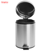 3L Bathroom Bins With Lids Small Pedal Bin For Toilet Restroom Stainless Steel Rubbish Waste Trash Can With Removable Inner Bucket Household