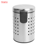 3L Restroom Stainless Steel Rubbish Waste Trash Can With Removable Inner Bucket Office Household Bathroom Bins With Lids Small Pedal Bin For Toilet 