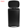 50L Office Lobby Stainless Steel For Kitchen Waste Bin Trash Can Garbage Trash Bin Hotels Cafeteria Custom Colorful Rectangular Foot Pedal Dustbin Large Capacity 
