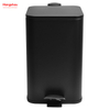 12L Modern Decorative Trash Bin Household Square Pedal Trash Can Bathroom Bin Medium Rubbish Bin Dustbin