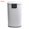 30L Hotels Cafeteria Custom Colorful Rectangular Silent Closing Foot Pedal Dustbin Lobby Stainless Steel Garbage Trash Bin For Kitchen waste Office Trash Can