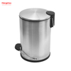 7L Patent Design Bathroom Metal Trash Can High Class Stainless Food Kitchen Waste Bin With Foot Pedal Garbage Can Dust Bins Household Pedal Waste Bin For Indoor Trash Can Foot Pedal 