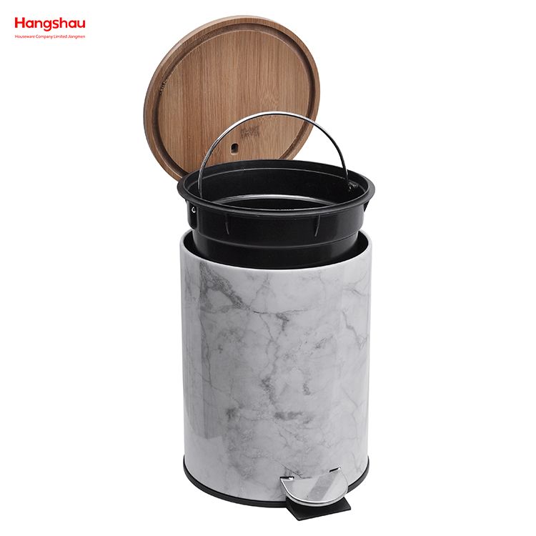 Bathroom Bamboo Garbage Can