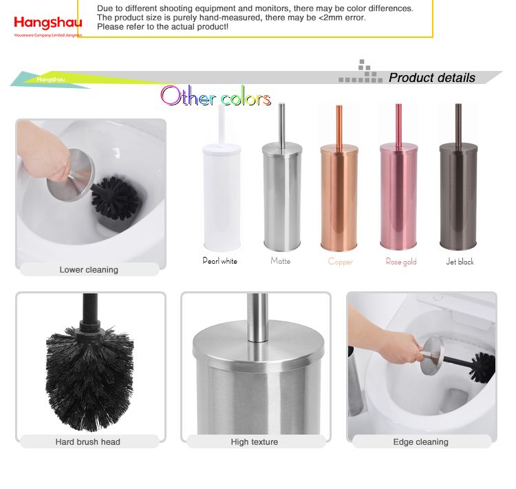 Metal Toilet Brush with Holder