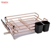  Aluminum Alloy Dish Rack over Sink Organizer Kitchen Stand Dish Rack Countertop Dish Rack Cup Holder Metal Drying Plastic Dish Tray Rack 