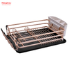  Aluminum Metal Drying Plastic Dish Tray Rack Alloy Dish Rack over Sink Organizer Kitchen Stand Dish Rack Countertop Dish Rack Cup Holder 
