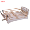 Kitchen Stand Dish Rack Countertop Dish Rack Cup Holder Aluminum Alloy Dish Rack over Sink Organizer Metal Drying Plastic Dish Tray Rack 