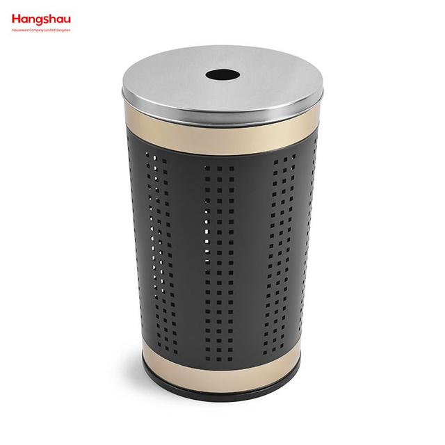 Metal Laundry Basket with Lid Washing Storage Dirty Clothes Laundry Basket Large Home Storage Basket Laundry Hamper 