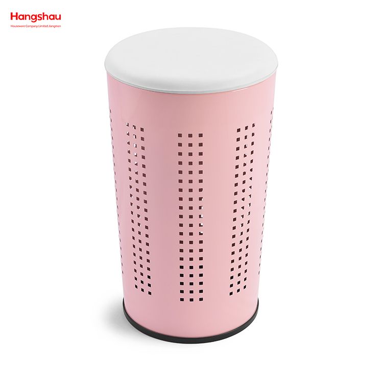 Washing Storage Dirty Clothes Laundry Basket Metal Large Home Storage Basket Laundry Hamper Laundry Basket with Lid 