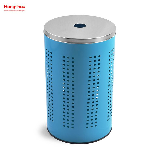 Metal Dirty Clothes Laundry Basket Large Home Storage Basket Laundry Hamper Laundry Basket with Lid Washing Storage 