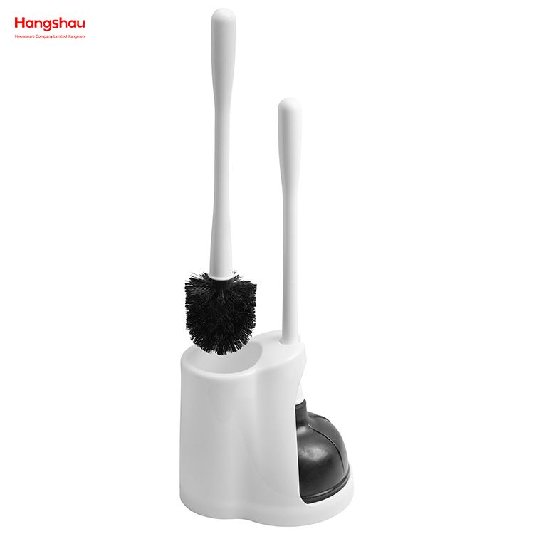 Toilet Plunger And Brush Economical Toilet Brush And Plunger Set Combo With 2 In 1 Toilet Bowl Brush Plunger Set With Holder 