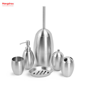 Matte Bathroom Accessories Luxury Set Toiletbrush Holder Ceramic Luxury Family Soap Dispenser Toothbrush Holder Tumbler Soap Dish 