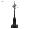 Lacquer Spraying Metal Free Standing Stainless Steel Toilet Brush And Paper Holder Powder Coated Standing Bamboo&Metal Toilet Brush Holder 