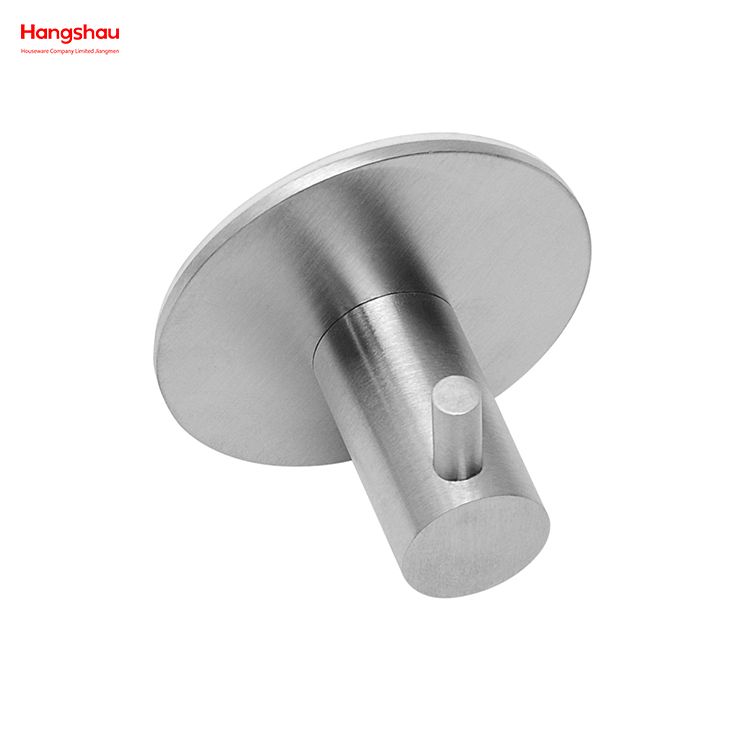 Circular Towel Hooks Bathroom Metal Hooks for Wall Stainless Steel Sticky Hook Adhesive Wall Hanging Hook with Dual Adhesive Tape