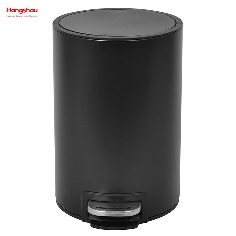 Bathroom Trash Can Household Dust Bins Indoor Trash Can Powder Coating Pedal Waste Bin Kitchen Garbage Can Metal Morden Style Dustbin