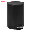 Bathroom Trash Can Household Dust Bins Indoor Trash Can Powder Coating Pedal Waste Bin Kitchen Garbage Can Metal Morden Style Dustbin