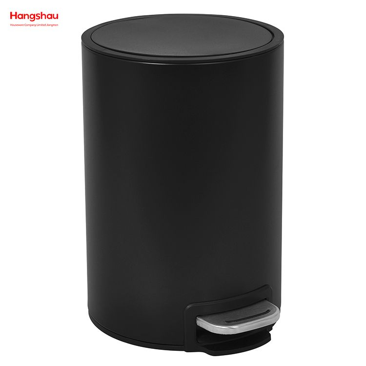 Bathroom Trash Can Household Dust Bins Indoor Trash Can Powder Coating Pedal Waste Bin Kitchen Garbage Can Metal Morden Style Dustbin