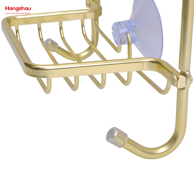Bathroom Accessories Shower Caddy In Aluminum Anti-rust Durable with 3 Layer Wall Mounted Hanging Basket Bathroom Aluminum Hanger Wall Mounted Bathroom Shelf