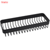 Black Rectangular Shape Aluminium Bathroom Corner Rack With Metal Shower Caddy Bath Storage Rack Wall Shelf Wall Mounted Bracket