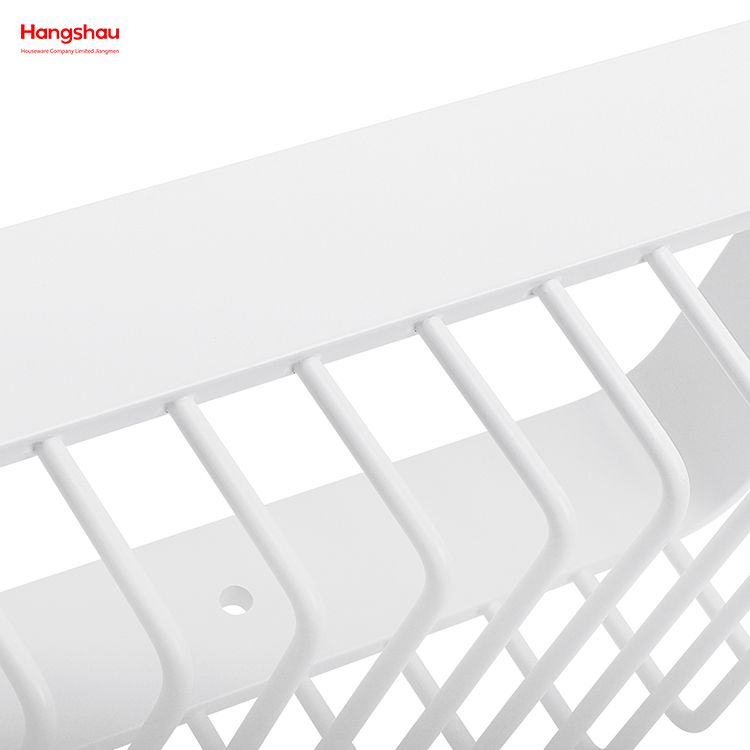 White Rectangular Shape Aluminium Bathroom Corner Rack With Metal Shower Caddy Bath Storage Rack Wall Shelf Wall Mounted Bracket