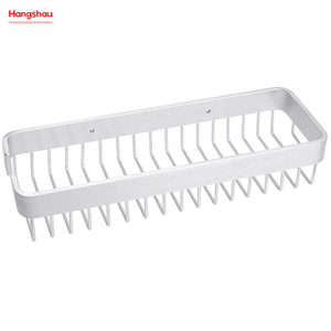 Aluminium Bathroom Corner Rack With Metal Rectangular Shape Shower Caddy Bath Storage Rack Wall Shelf Wall Mounted Bracket