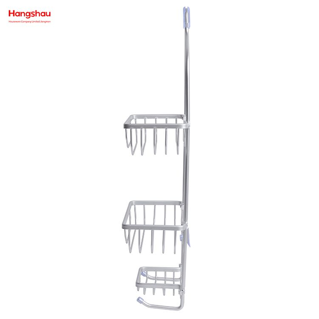 Bathroom Accessories Shower Caddy In Aluminum Bathroom Shelf Anti-rust Durable Bathroom Aluminum Hanger Wall Mounted Hanging Basket Wall Mounted 