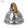 Simulation Wooden Handle Painting Tea Kettle Stainless Steel Wholesale Custom Arabic Camping Hotel Stove Top Pour Over Pot Hot Water Coffee Whistling 