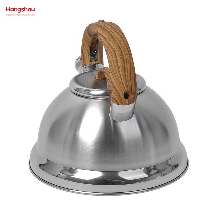 Simulation Wooden Handle Painting Tea Kettle Stainless Steel Wholesale Custom Arabic Camping Hotel Stove Top Pour Over Pot Hot Water Coffee Whistling 